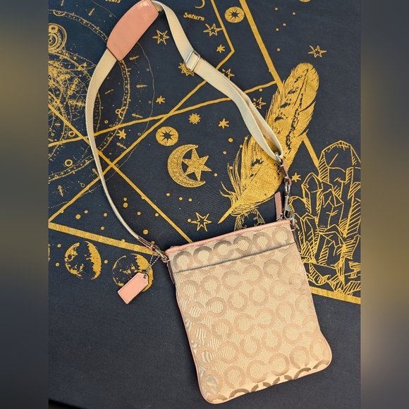 Coach Pink Julia Op Art Swingpack Crossbody - Picture 2 of 9